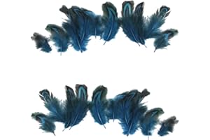 Lot de 50pcs 3-6cm Plumes de Faisan pour Artisanat Fabrication de Masque Chapeau