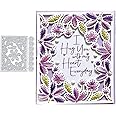 Flowers Stitch Frame Metal Die Cuts, Embroidery Flowers Metal Cutting Dies Cut Stencils Card Paper Craft DIY Template Metal Cutting Dies Album Embossing Paper Dies for Card Making Scrapbooking