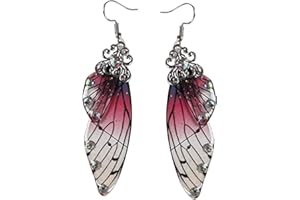 MNSYD Simulation De Fée À La Main Papillon Boucles d'oreilles Boucles d'oreilles Longues fées Boucles d'oreilles Goutte de mariée Animal Oreille Bijoux Accessoires Cadeau