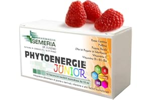 ZETA FARMACEUTICI SPA Phitoenergie Junior Plus 10 Flaconicini Energia per Bambini con Pappa Reale, Polline, Rosa canina e Vitamine Integratore Farmacia Semeria