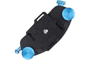 KASINSHOOTING Mochila resistente para cámara, correa de hombro, cinturón de liberación rápida, soporte de clip para cámara réflex digital, vídeo, Gopros, Heros Insta360 One, Azul, talla única