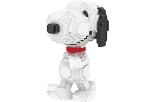 BlueBrixx Pro 108290 – Gehender Snoopy (Diamond Blocks) aus Klemmbausteinen mit 1520 Bauelementen