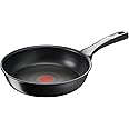 Tefal G25906 Unlimited On koekenpan, 28 cm, met krasbestendige titanium antiaanbaklaag, Thermosignaal, PFOA-vrij, geschikt voor alle soorten fornuizen, inclusief inductiekookplaten, zwart