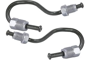 Akozon Tuyau D'huile de Frein Ligne de Frein Arrière 2PCS Gauche et Droite 1K0611763E 1K0611763F Remplacement pour Cabriolet