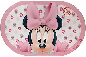 ALMACENESADAN, 5121, tovaglia singola riutilizzabile, dimensioni 43 x 29 cm; prodotto in plastica, flessibile, licenza (Minnie Baby Oval)