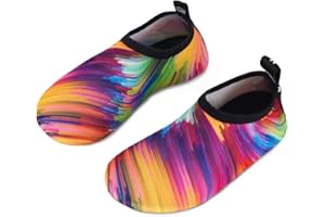 WATELVES Kids Beach Swim Shoes Water Sport Shoes Barefoot Skin Boys Girls Baby Non-Slip Quick Dry Barefoot Aqua Socks Pool Surfing Garden