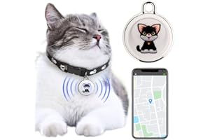 Kexpery - Rastreador GPS Anti-Pérdida para Mascotas, Localizador Inteligente Impermeable Compatible para Gatos