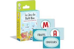 Clementoni | Le Jeu du Petit Bac – Jeu de Cartes Éducatif et Rapide pour Enfants 7 Ans+ | Développement du Vocabulaire | Activité Linguistique Famille & École | Format Compact Transportable