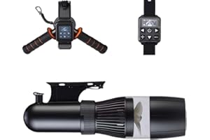 G CAMOLECH Patinete eléctrico subacuático de 500 W, scooter de buceo gratuito de 40 m, motor sin escobillas, batería extraíble de 60 minutos, scooter de agua para piscina (500 W, 4400 mAh)