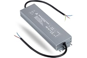 DUSKTEC Transformateur 220V 12V LED 100W Driver, Alimentation 8,3A Étanche IP67, Transfo AC à DC, Pilote Basse Tension à Tension Constante pour CCTV Ampoule à Bande Lumineuse MR16 G4