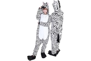 OVENDER Kigurumi Adulto Costumi Animali per Carnevale Halloween Pigiama Tuta Party Spettacolo Show di Natale Cosplay Onesies Intimo Invernale Unisex da Donna e Uomo