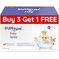 Bumtum Baby Soap with Goodness of Calendula extractParabens Free Vegan& Cruelty Free 50Gm Pack of 4