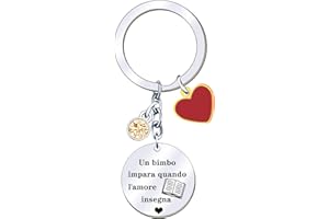 JRZDFXS Portachiavi regalo maestra fine anno regalo maestra Portachiave maestre idee regalo per insegnante professoressa Porta chiavi insegnanti originale regalo maestra asilo elementare medie