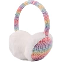 Cache-Oreilles Enfant Fille En Peluche Douce - Réglable, Écharpe Incluse - Rose Foncé - Hiver, Ski, Jeux