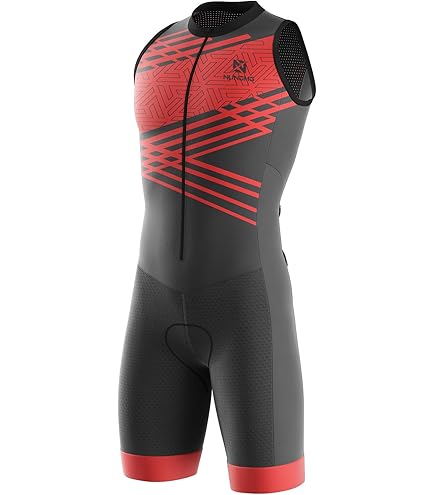 Tuta Da Triathlon Uomo Manica Corta - Set Ciclismo Con Gel Pad, Per Nuoto, Corsa, Bici - Foto 8