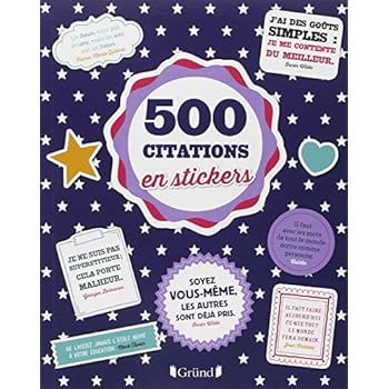 500 stickers Citations