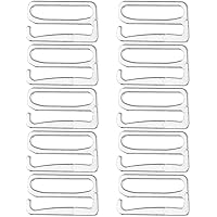 perfk Metall BH-Träger Zubehör Bikiniverschluss BH Clips Verschluss - Silber, 19 mm