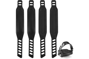 CIATBYYJ Lot de 2 paires de sangles de pédale universelles réglables pour vélo d'appartement - Convient à la plupart des vélos d'appartement