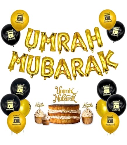 24 Stuks Umrah Mubarak Ballonnen - Islamitische Decoratie Latexballonnen 4 Stijlen Voor Feest En Woondecoratie
