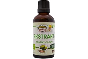 ROYAL BRAND Extracto de cardamomo orgánico, 50 ml, sin colorantes artificiales, conservantes ni saborizantes