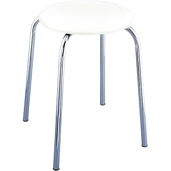 Badhocker Hocker für das Bad oder Küche aus Edelstahl Ø 30 cm / Höhe 40