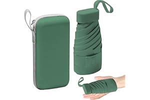 axbeeax Mini Umbrella, 6Ribs Compact Travel Umbrella Windproof Umbrella Lightweight Compact Umbrella for Women