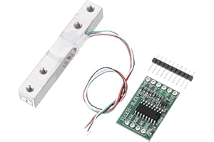 QUARKZMAN Sensori di Pesatura, Sensore Peso Cella Carico Digitale 20 Kg + Sensore Pesatura Modulo Hx711 24 Bit Precisione A/D Doppio Canale per Kit Bilancia Cucina Elettronica Portatile