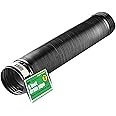 Flex-Drain 54021 Flexible/Expandable Landscaping Drain Pipe, Solid, 4-Inch by 8-Feet, Plastic, Black