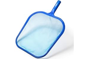 Aquatix Pro Pool Skimmer Net, Fine Mesh Rake Head for In-Ground & Above Ground Swimming Pools, Best for Removing Leaves & Debris from Spa, Hot Tub, Ponds, Fountains, Inflatables & Other Surfaces