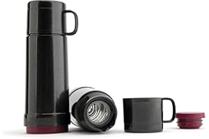 Jata Hogar HTER2125 - Double Walled Glass Flask - High Insulation - BPA Free - Lightweigh