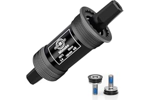 Mimoke Bottom Bracket 68-73 mm Bicycle BSA Bottom Bracket Four Hole Axle Bicycle Parts for Square Cone Spindle Crank