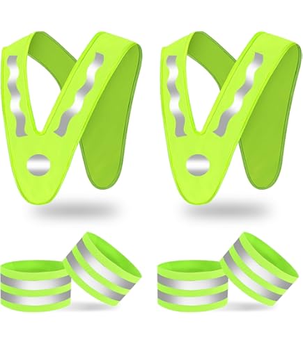 2x Kinder Warnwesten - Reflektierende Sicherheitsweste Mit V-Ausschnitt