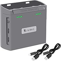 CELLONIC Batería Para Dron – 2 Unidades Compatibles Con DJI Mini 2, Mini 2 SE Y Mavic 2 | 7.7V 2250mAh, Iones De Litio, Larga Duración