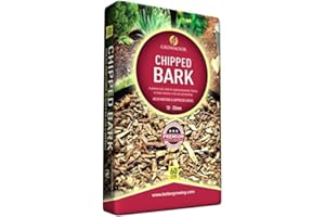 SuperGift.com 60L Chipped Bark, Insulates The Roots To Protect Them From Harsh Weather Conditions, Perfect For Use Around All Plants