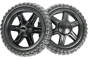 amara-global Lot de 2 roues de rechange pour poussette, chariot courses, chariot courses Ø 14 cm 16 cm (13, 50 )