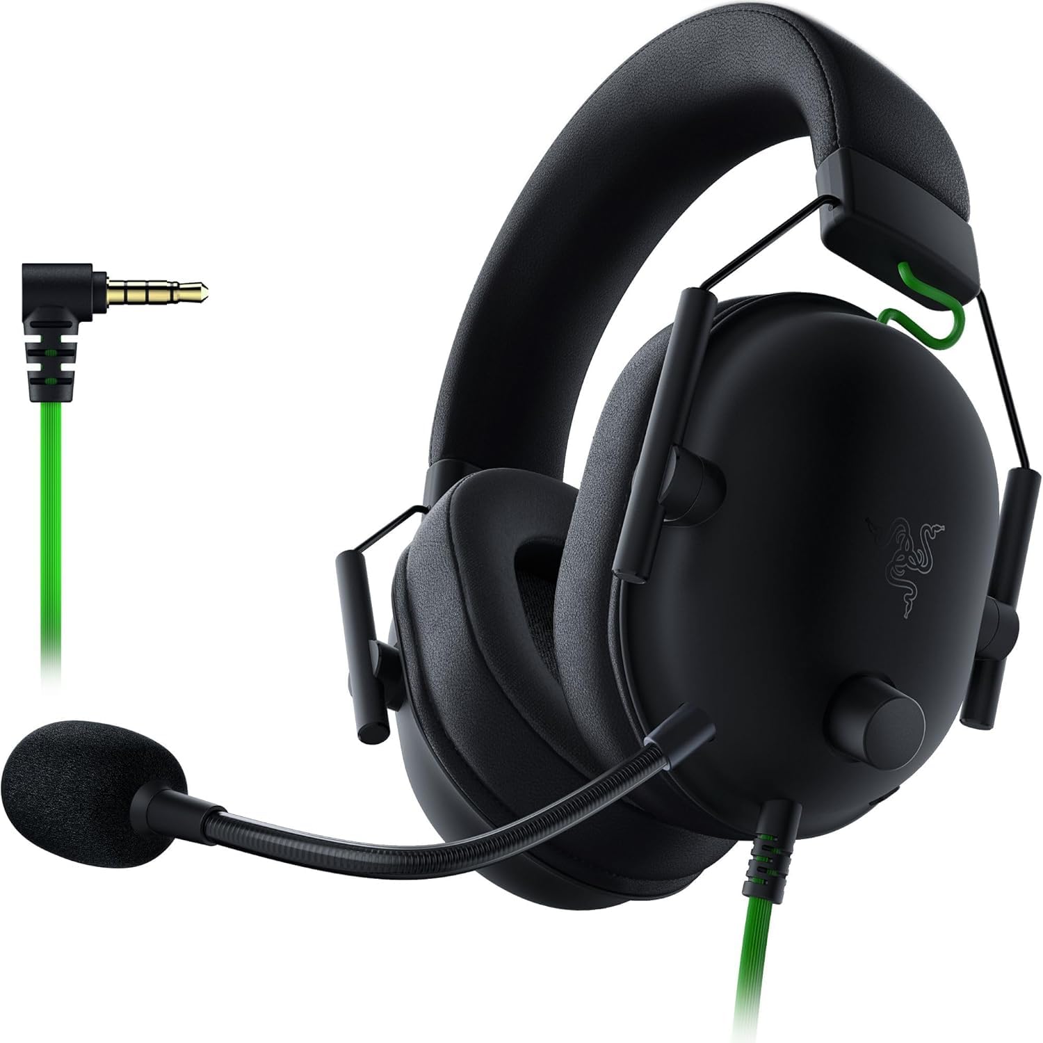 Razer BlackShark V2 X Multiplatform, e-sports gaming hoofdtelefoon, 50 mm TriForce-luidspreker, passieve ruisonderdrukking, 7.1 surroundgeluid, cardioïde microfoon, zwart