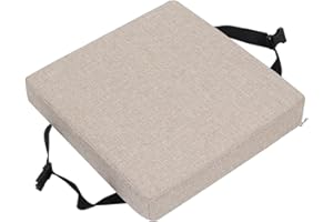 UYEOCO Set di 4/2/1 Cuscino per sedia cucina in memory foam rimovibile spesso 3/5/8cm 25/28/30/35/40/45/50cm, cuscino antiscivolo, per sedie da pranzo,ufficio,Esterno,Giardino,Soggiorno(Color 5,1PC_40X40X5CM