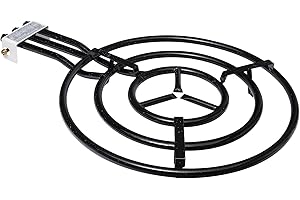 VAELLO - Réchaud à Paella Émaillé - Brûleur à Gaz Butane et Propane pour Poêle à Paella - Accessoire de Cuisine Extérieure Garanti 2 Ans - 3 Feux, Ø 70 cm