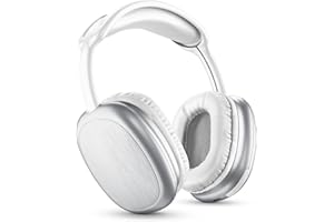Music Sound | MAXI2 Bluetooth Headphones | Headphones On Ear Bluetooth 5.0 - Play Time 22h - Charging 1.5h - Built-in Microphone - Controls on Gazebo and Adjustable Headband, White Colour