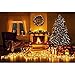 Price comparison product image 7 x 5 ft Digital Printing Sparkling Christmas Tree Photography Backdrop Vinyl Curtain Window Glitters Clock Indoor Fireplace Background for Photostudio