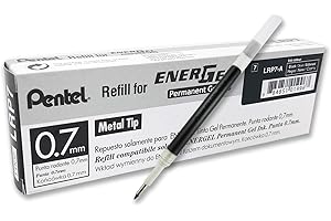 Pentel LRP7 Refill Energel Permanent 0,7 mm nero 12 pz