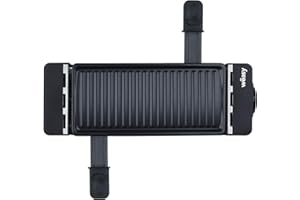 WËASY Weasy - Piastra grill e raclette TIK12, 2 in 1, per formaggio fuso e grill, antiaderente, collegabile con TAK12 e fino a 4 dispositivi, 2 padelline e 2 spatole in legno