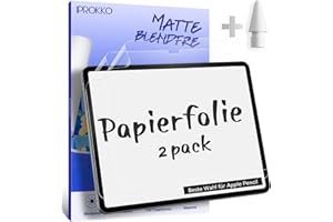 IPROKKO [Lot de 2] Papier Protection Écran pour iPad 10e Génération 10,9 Pouces 2022& iPad 11e Génération 11 Pouces 2025, Film de Protecteur d'écran en Papier Mat pour Dessiner Prendre des Notes, Anti-reflets