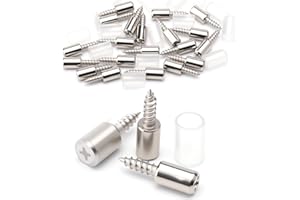 APOMOONS 20 pezzi reggimensola, reggi mensola armadio con protezione in gomma, perni per mensole reggi mensola ferramenta per mobili, vite autofilettante per armadi mobili guardaroba