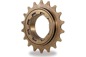 TSTRAUM Rueda libre de bicicleta de velocidad única 16/18 dientes, una velocidad de repuesto accesorio compatible con rueda libre de bicicleta de 1/2'' x 1/8''