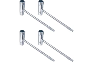 CATELL 4 Stück 13 mm X 19 mm Zündkerzenschlüssel, Motorsägenschlüssel T-Kettensägenschlüssel Zündkerzenschlüssel für Motorsägenmäher Rasenmäher Bürstenschneider