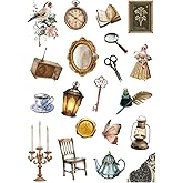 Bimotif Karışık vintage fig&uuml;rler 200 adet sticker seti (10 sayfa) Tek Ebat