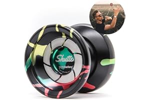 YOYO FACTORY YoyoFactory Shutter Yoyo - Negro Splash (Yo-Yo del Campeón del Mundo, Cuerda e Instrucciones Incluidas)