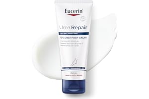 Eucerin UreaRepair Plus 10% Urea Foot Cream with Ceramide, Smoothes Callouses and Thickened Heels, Feet Care for Very Dry, Suitable for Mature & Diabetic Skin, 100ml