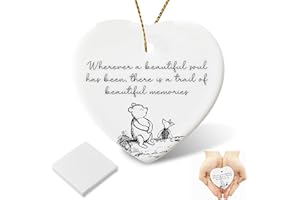 DSZEMIE Sympathy Gift, Memorial Heart Ceramic Keepsake,Thinking of You Gifts, Grieving Gifts for Friend, Ceramic Heart Sympathy Sadness Grief Gift for Loss of Loved One Bereavement & Remembrance Keepsake (C)